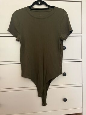 a new day Olive Short-Sleeve Bodysuit